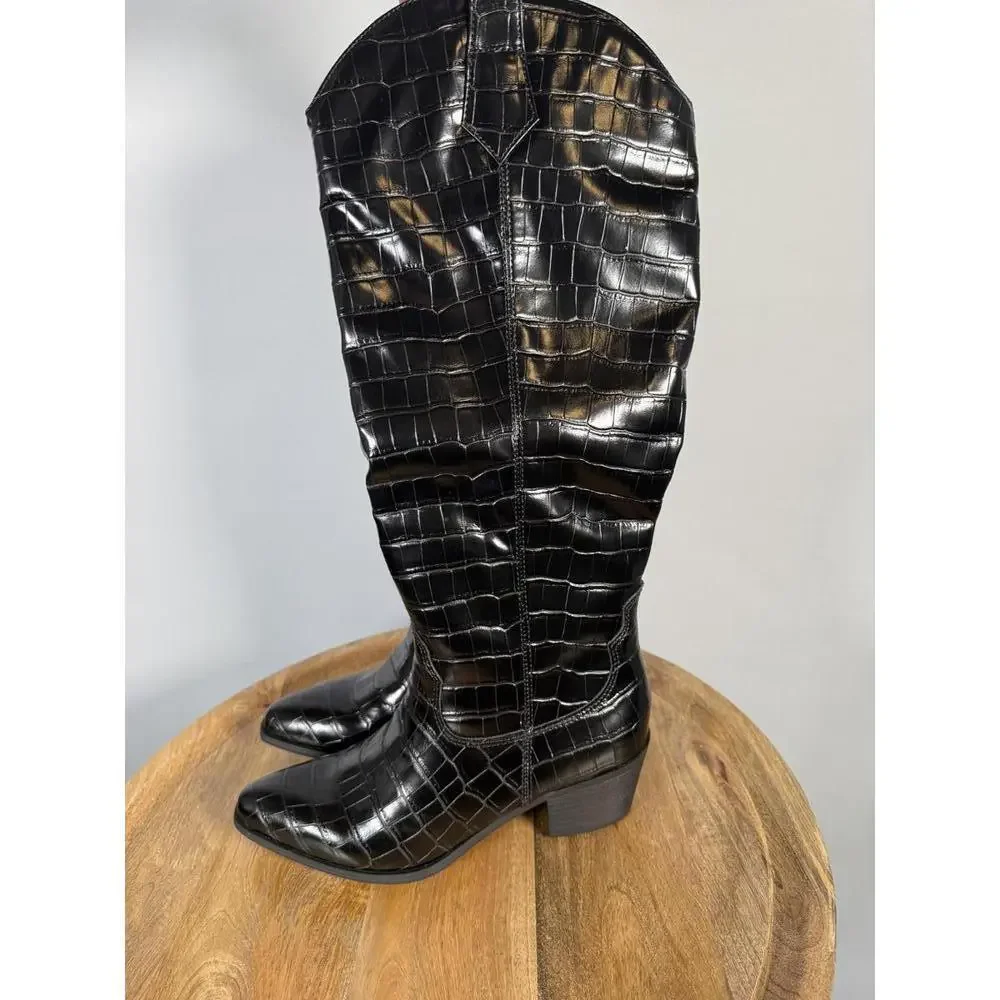Sun + Stone Women's Dollyy Pointed-Toe Western Boots Size 5.5 NWOB